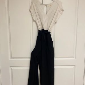 Jumpsuit wide pant leg